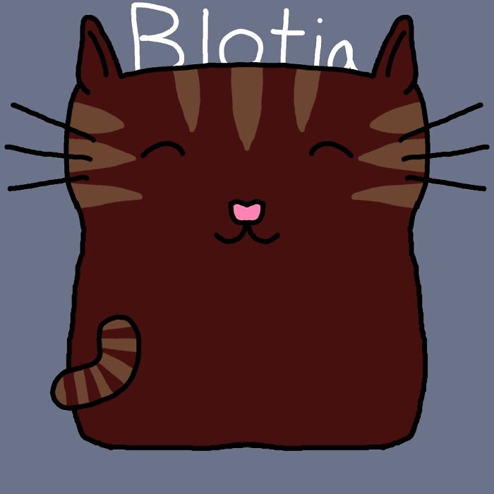 This Is Blotia, A Little Cartoon Cat I Like To Draw. She Causes My Writer's Block By Coming Over And Demanding I Draw Her. She's Cute, Though, So I Comply.