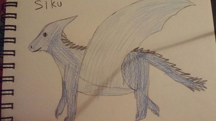 Siku! She Is A Seawing/Icewing Hybrid. Based Off Of A Stuffie.