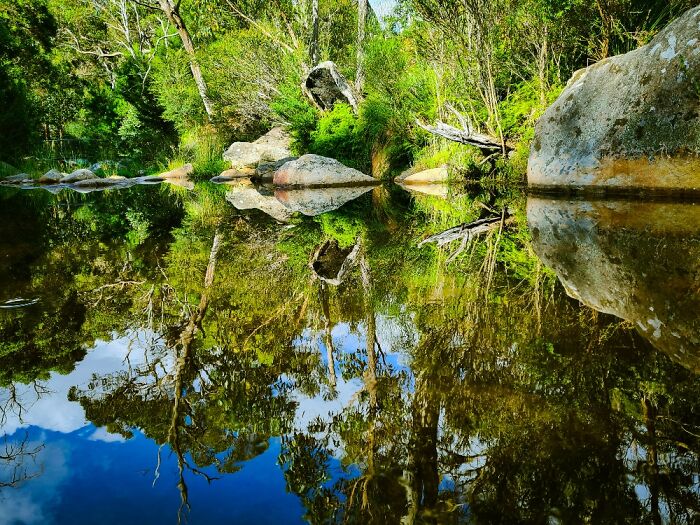 Mirror Lake At Venus Bath, Victoria Australia