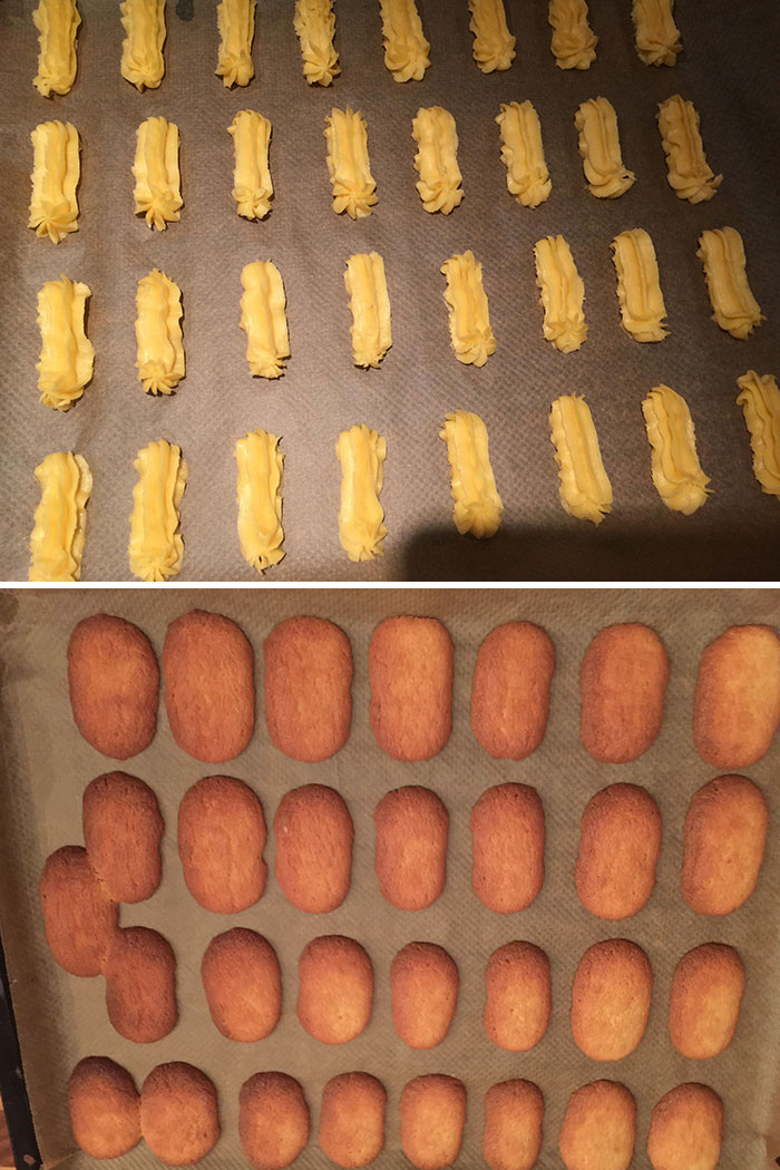 My Mom's Christmas Cookies Before And After Baking