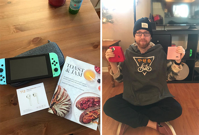 I Got My Girl A Switch, Headphones, And A Book On Toasts. She Got Me A Shirt That Says “I Lose Weight” In Japanese. Merry Xmas Everyone