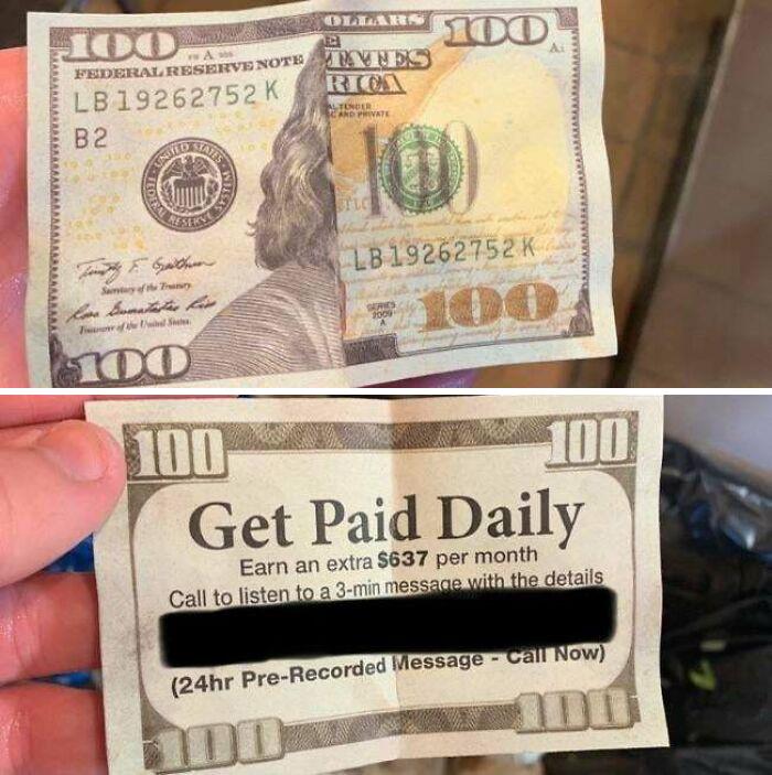 Tipping Fake Money