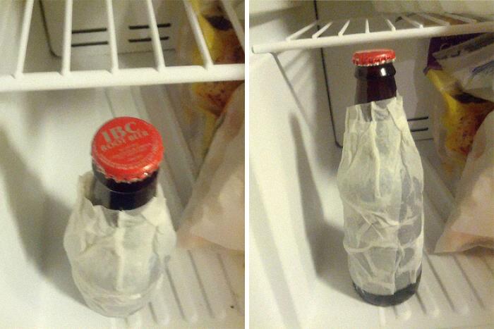 To Chill A Drink Bottle Faster