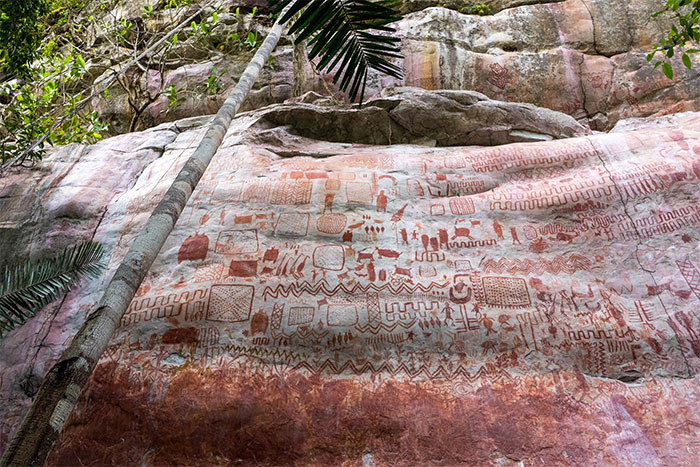 8 Miles Of Prehistoric Paintings Is Discovered In Remote Amazonia And It Showcases Animals That Are Long Gone By Now