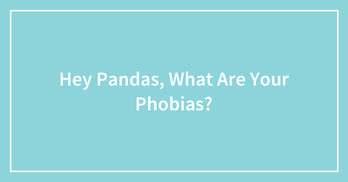 Hey Pandas, What Are Your Phobias? (Closed)