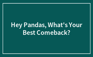 Hey Pandas, What's Your Best Comeback?