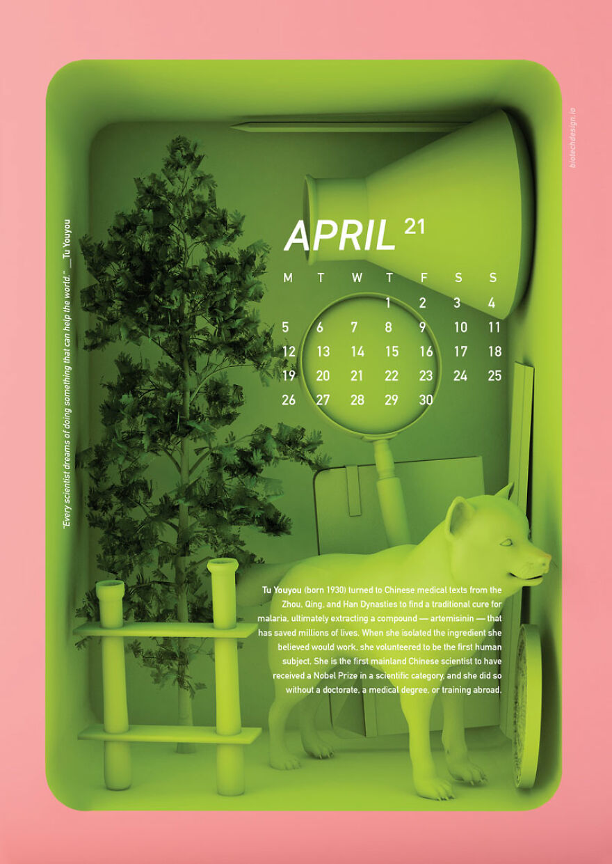 I Believe In Science_ A Color-Blocking, Science Calendar For 2021