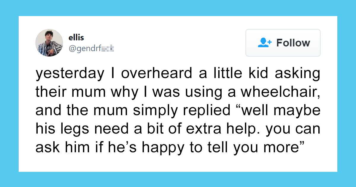 A Person With A Disability Explains How One Should Approach The Topic Of Disability When Talking About It With Kids, Receives 788K Likes On Twitter - Vimarsana News