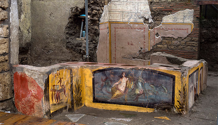 A “Fast Food” Shop Is Uncovered In Pompeii, Depicting Some Of The Dishes They Would Eat