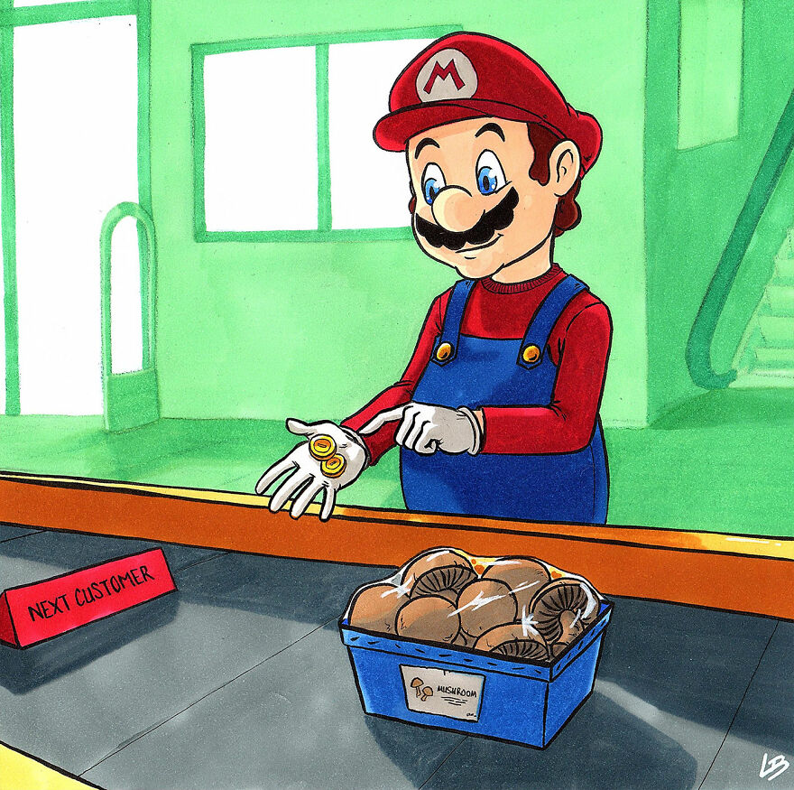 Mario And Mushrooms