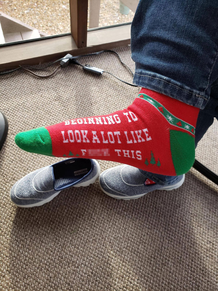 My Mom's Christmas Socks