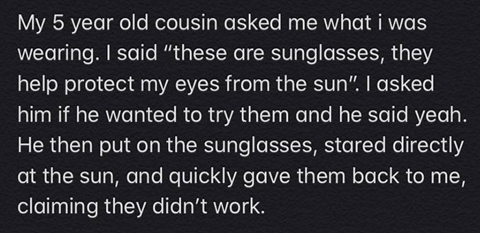 The Sunglasses Aren’t That Good