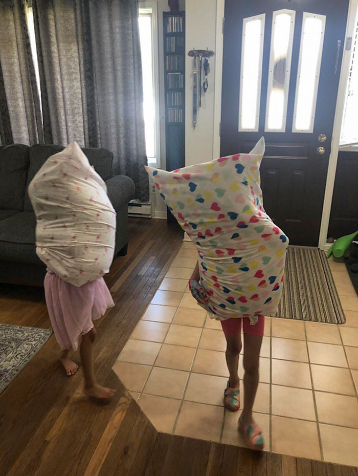 Told The Kids To Settle Their Argument With A Pillow Fight