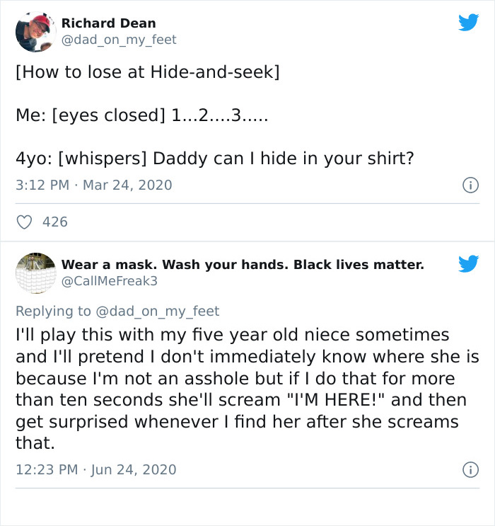 Found This Tweet On Here And I Had To Seek It Out To Contribute My Own Hide-And-Seek Story