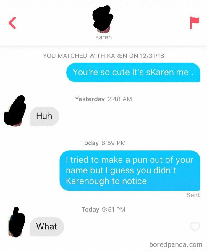 Went Right Over Her Head