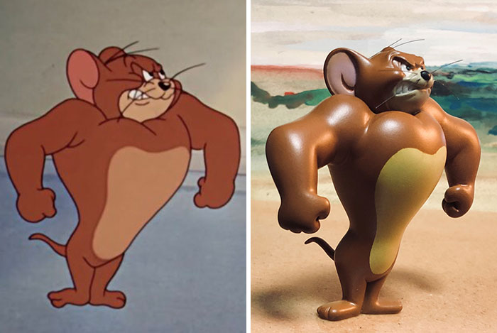 Japanese Artist Turns Tom And Jerry’s Most Unfortunate Moments Into Sculptures, And The Result Is Hilarious (23 New Pics)