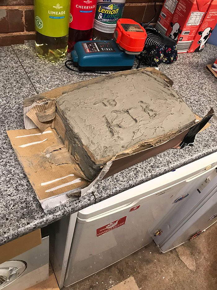 Each Year My Brother And I Compete To Give The Hardest To Open Birthday Gift. This Year I’ve Wrapped His Gift In Concrete