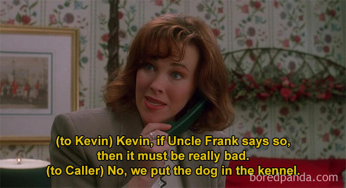 In Home Alone (1990), The Mccallister Family Did Indeed Have A Dog; Explaining The Doggie Door In The Kitchen Used Later In The Movie. (Quote Appears At Approx 2min22sec)