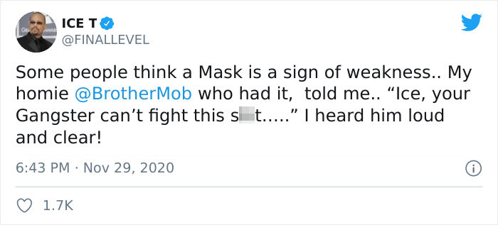 Ice-T Writes A Blunt And Brutal Post About His 'No-Masker' Father-In-Law Almost Dying From Covid-19 And It Goes Viral