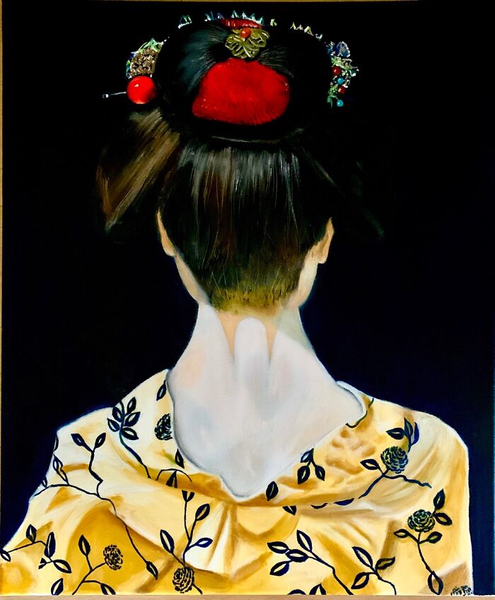 Geisha. Oil On Canvas