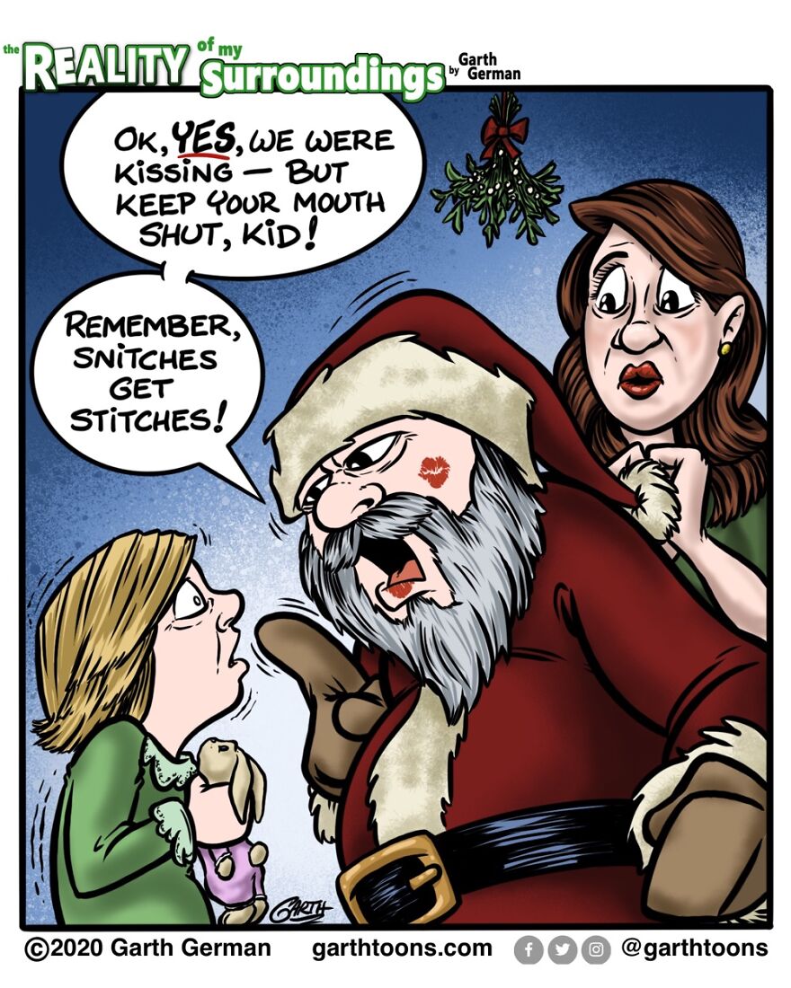 Funny santa comic