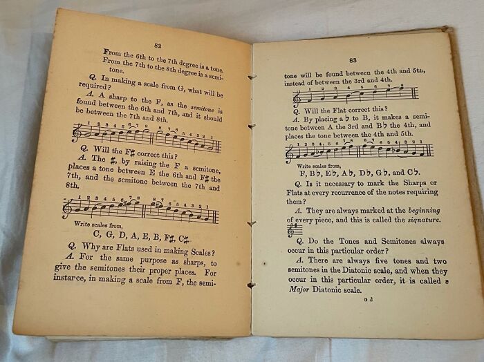 A Music Theory Book For Students Made In The 1800’s. Everything’s In Q&a!
