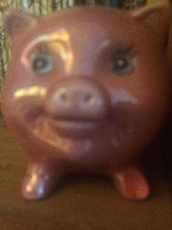 My Old Piggy Bank. Sorry For The Bad Quality. I Don’t Know Why I Have Not Disposed Of It Yet.