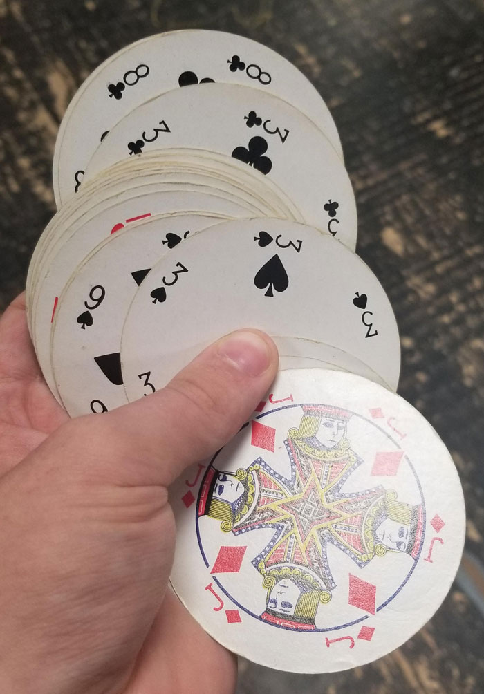 I Found A Set Of Circular Playing Cards