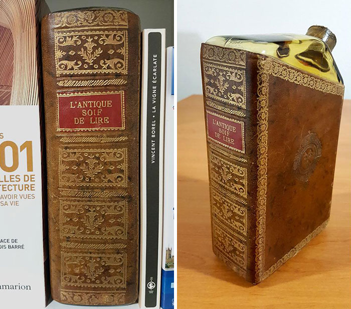 I Found A Book Called "The Ancient Thirst To Read". It's Actually A Flask