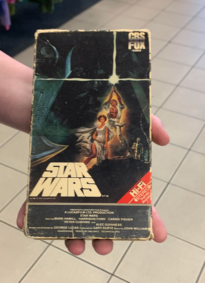 My Roommate Found An Original Star Wars VHS Today At A Thrift Store