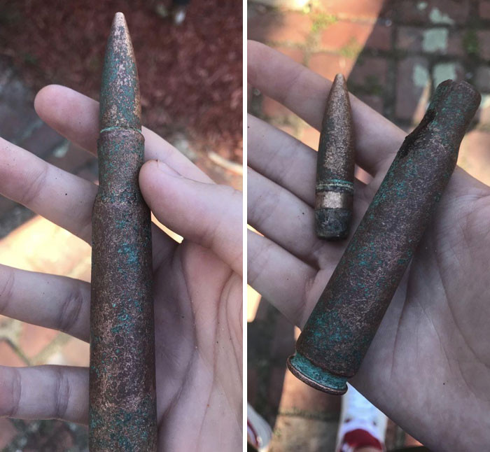 I Found A Live 50 Cal Cartridge On A Cape Cod Beach From When The Military Was Stationed There During The Cold War