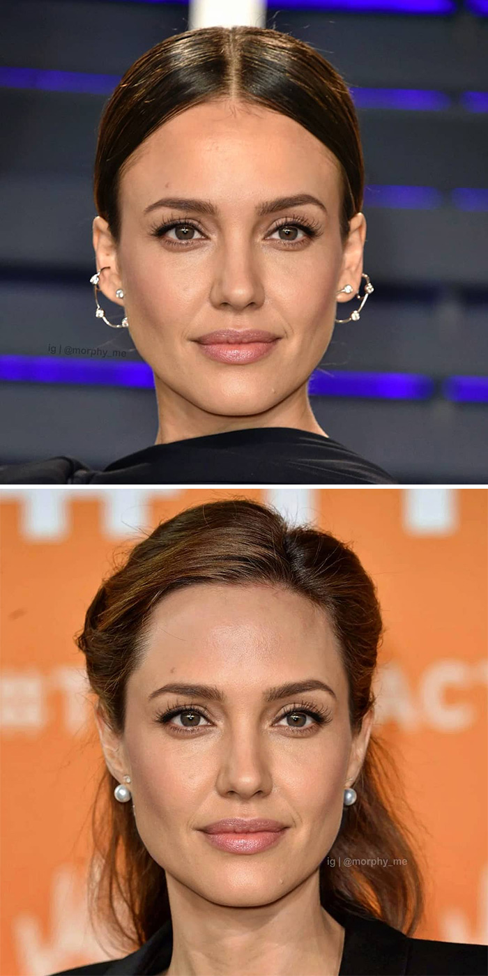 Jessica Alba + Angelina Jolie