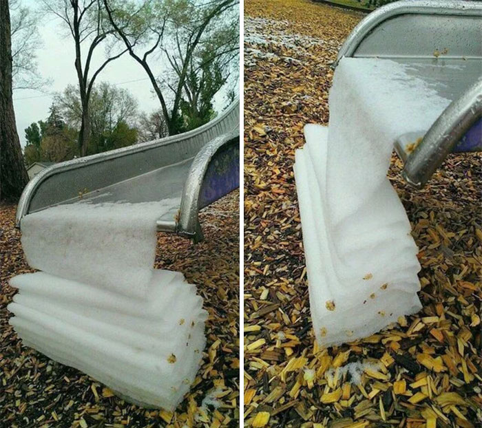 The Ice Neatly Folded Itself