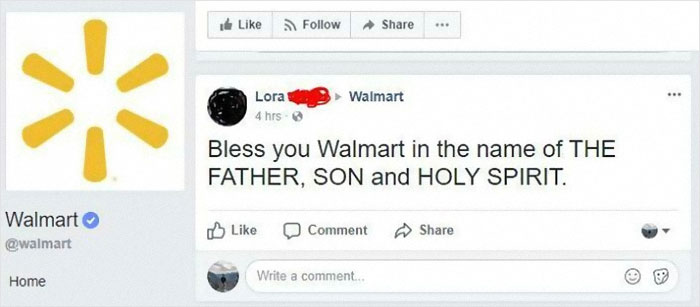 Bless You Walmart