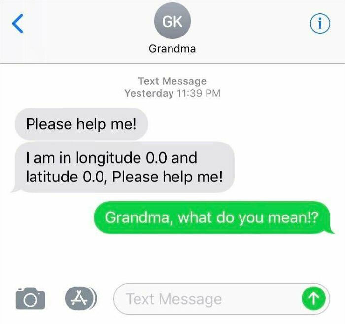 Grandma Said She Was In The Middle Of The Atlantic Late Last Night With No Extra Explanation