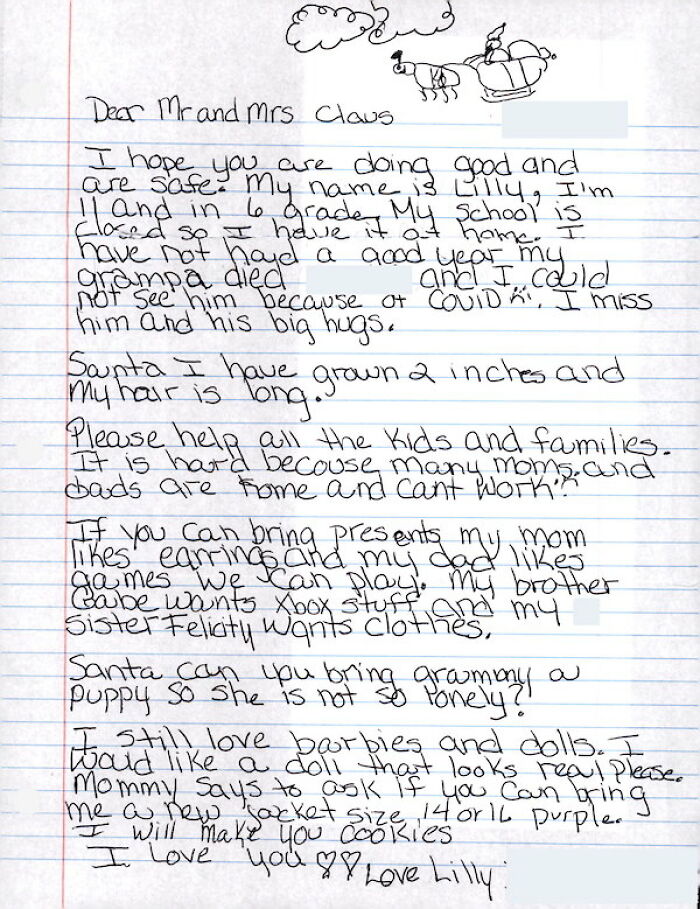 Children Write To USPS' Operation Santa During The COVID Pandemic And Their Requests Are Simply Heartbreaking
