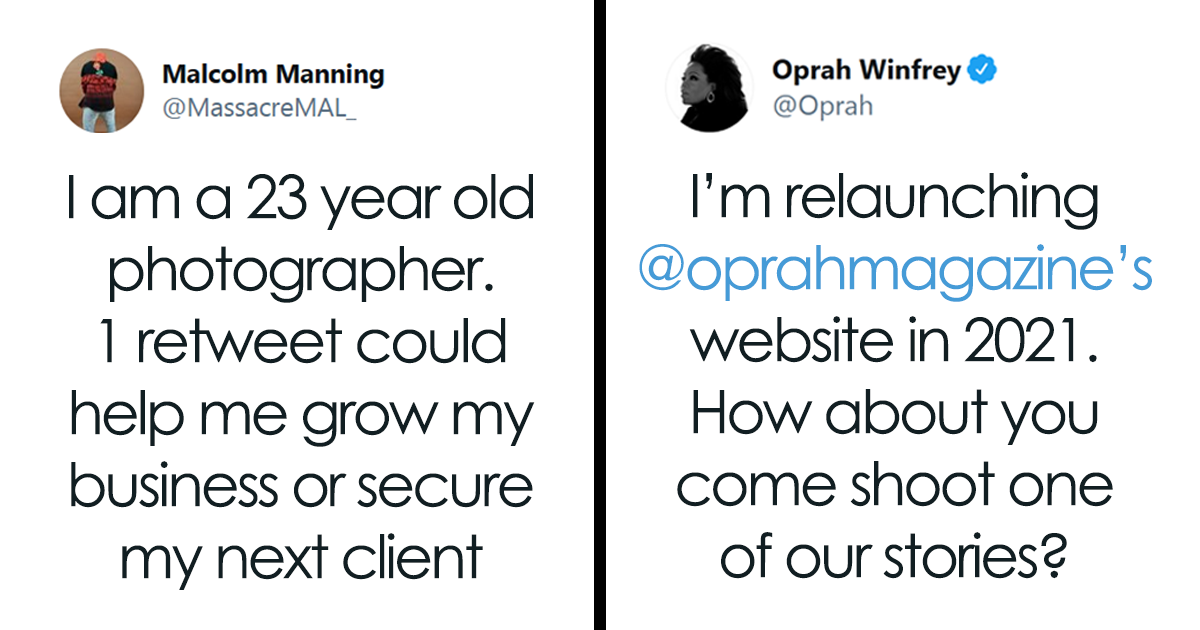 "I Actually Like Cried": A Struggling Photographer Tweets About Looking For Work, Oprah Responds With An Offer - Vimarsana News