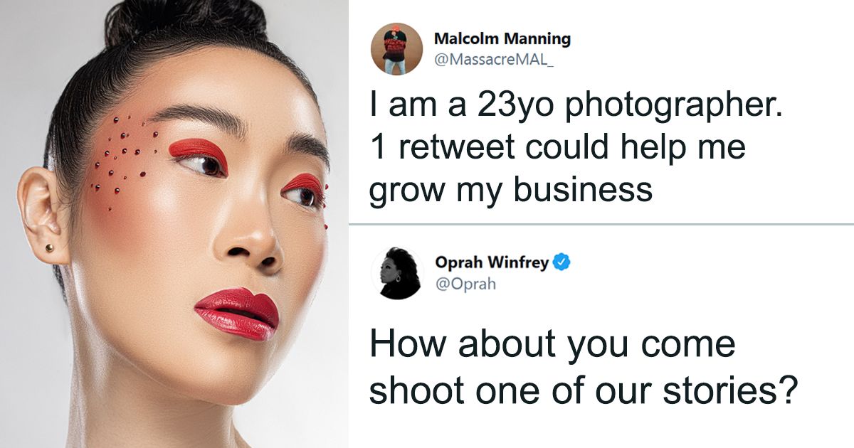 Oprah Hires A Photographer That Was Struggling After Seeing His Works On Twitter - Vimarsana News