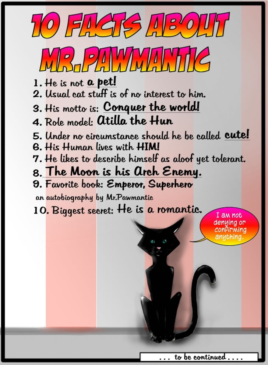 What Does A Comic Strip Cat And Attila The Hun Have In Common? According To Mr. Pawmantic A Lot!