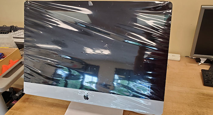 Customer Brought In This iMac For Not Powering On. This Is How He Apparently Uses It