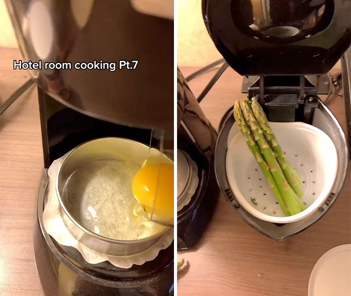 Quarantined Chef Is Gaining Millions Of Views On TikTok For Showing How To Cook Gourmet Meals Using Basic Hotel Room Appliances
