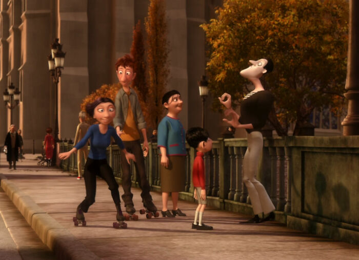 This Mime In The Background Of Ratatouille Is Bomb Voyage From The Incredibles