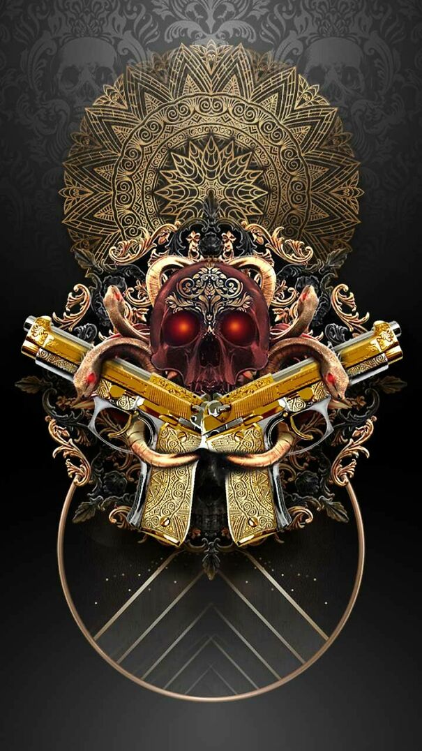 rucha-rane-3d-golden-gun-skull-theme-5fc796f8036c3.jpg