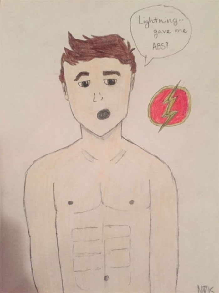 Barry Allen (The Flash). Gotta Love Him! (This Took Me A Bit More Than 30 Minutes)