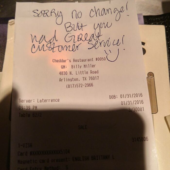 Hey Where Going To Tip Me In Change... Don't Be Like These People... Tip Your Server
