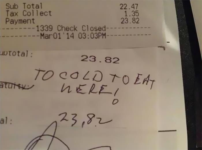 I Know The No Tip Part Is Bad But The Misspelling Is Just As Worse In My Mind