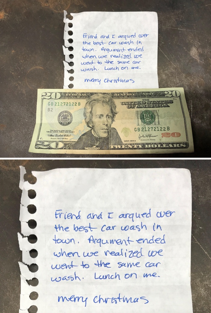 My Dad Has Run A Car Wash For Over 30 Years. He Found This In The Mailbox The Day After Christmas
