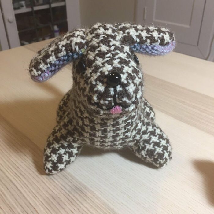 My Finished Houndstooth Hound! A Christmas Present For My Mom