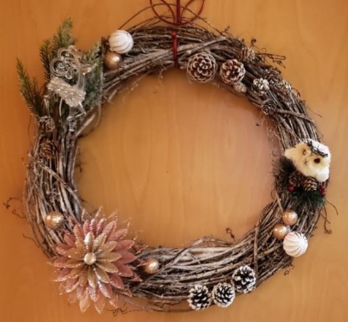I Made A Wreath For My Bedroom Door!