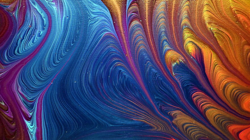 Wrecked ~ Split Cup Ring Pour ~ Fluid Art Painting Wrecked ~ Split Cup Ring Pour ~ Fluid Art Painting